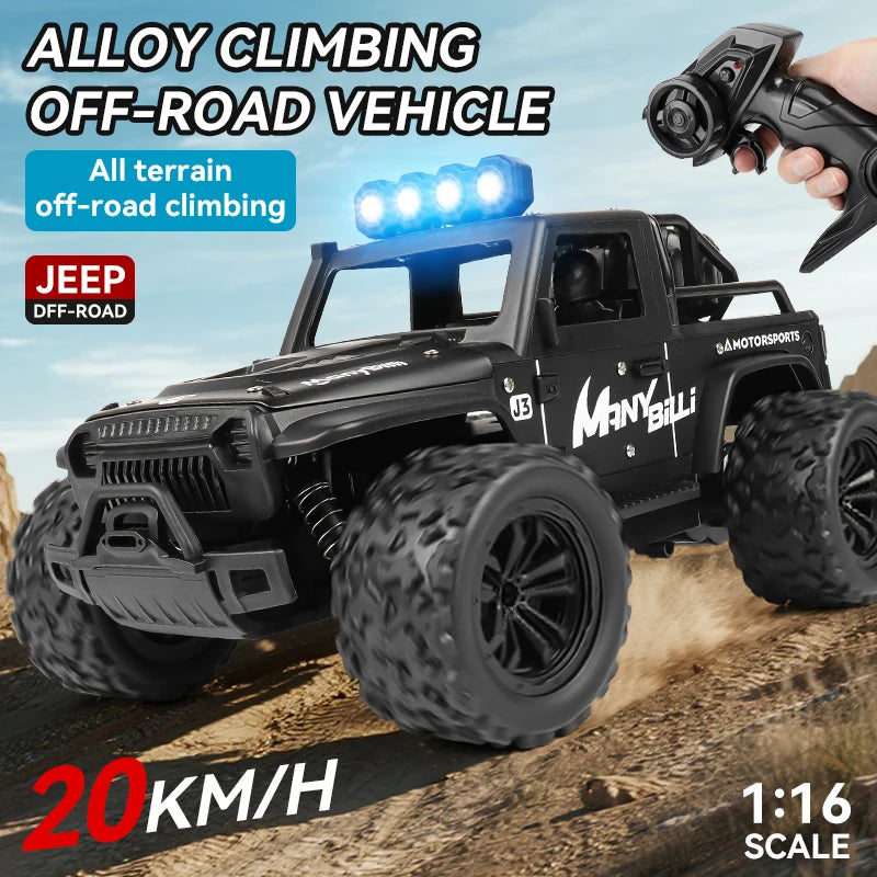 Remote Control Jeep for Kids All Terrain Off-Road Jeep RC Car Toys Gift for Boys
